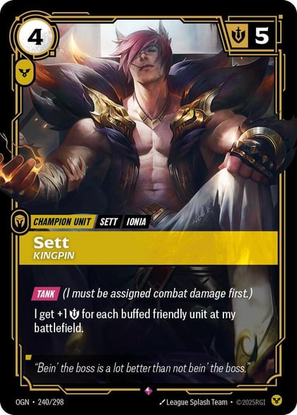 Sett - Kingpin, Origins 240/298