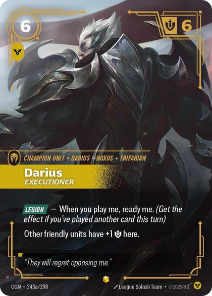 Darius - Executioner (Alternate Art), Origins 243a/298