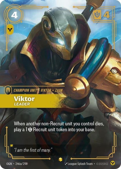 Viktor - Leader (Alternate Art), Origins 246a/298