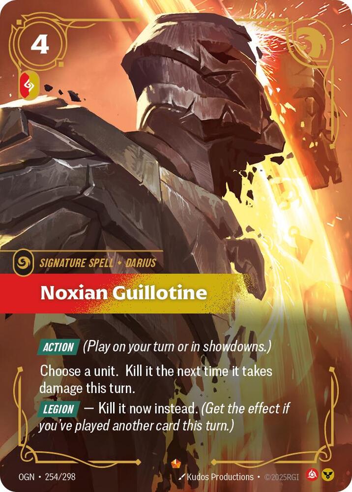 Noxian Guillotine, Origins 254/298