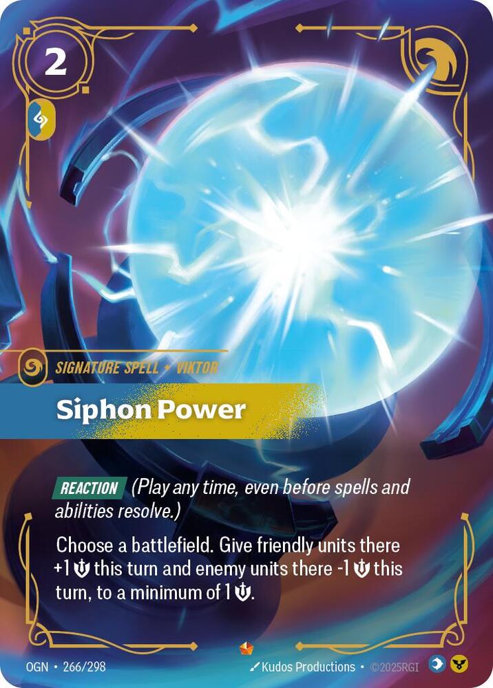 Siphon Power, Origins 266/298