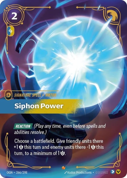 Siphon Power, Origins 266/298