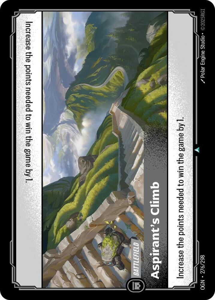 Aspirant's Climb, Origins 276/298