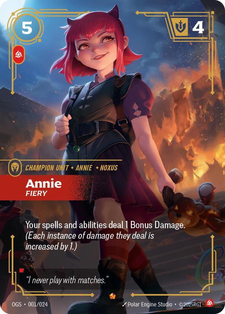 Annie - Fiery, Origins: Proving Grounds 001/024