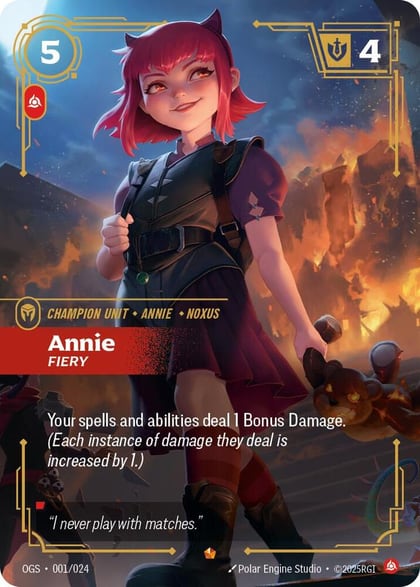 Annie - Fiery, Origins: Proving Grounds 001/024