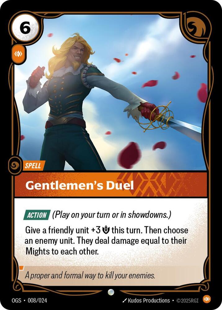 Gentlemen's Duel, Origins: Proving Grounds 008/024