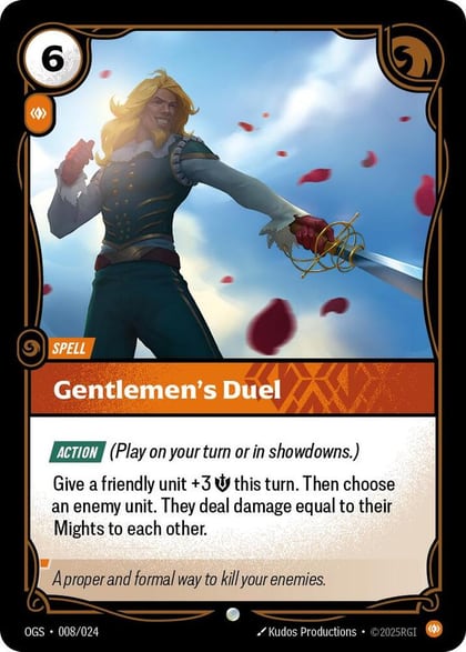 Gentlemen's Duel, Origins: Proving Grounds 008/024