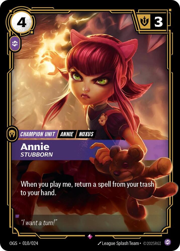 Annie - Stubborn, Origins: Proving Grounds 010/024