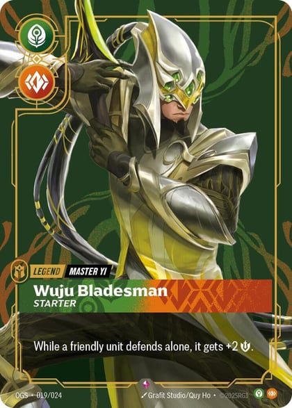 Master Yi - Wuju Bladesman (Starter), Origins: Proving Grounds 019/024