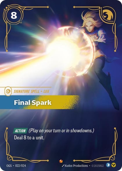 Final Spark, Origins: Proving Grounds 022/024