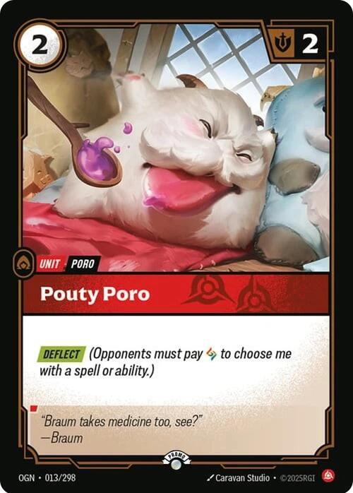 Pouty Poro, Riftbound Organized Play Promotional Cards 013/298