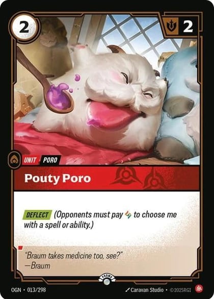 Pouty Poro, Riftbound Organized Play Promotional Cards 013/298