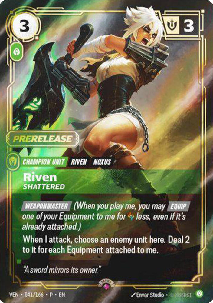 Riven, Shattered, Riftbound Organized Play Promotional Cards 041/166