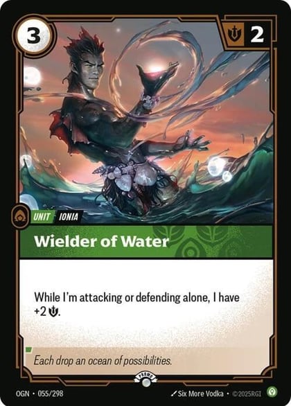 Wielder of Water, Riftbound Organized Play Promotional Cards 055/298