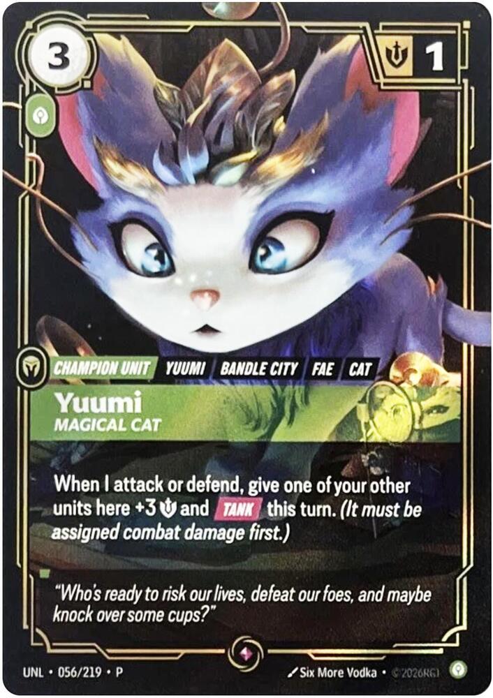 Yuumi - Magical Cat, Riftbound Organized Play Promotional Cards 056/219
