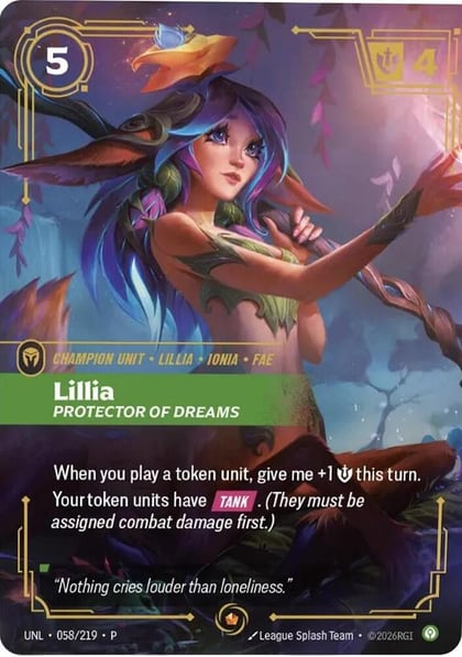 Lillia - Protector of Dreams, Riftbound Organized Play Promotional Cards 058/219