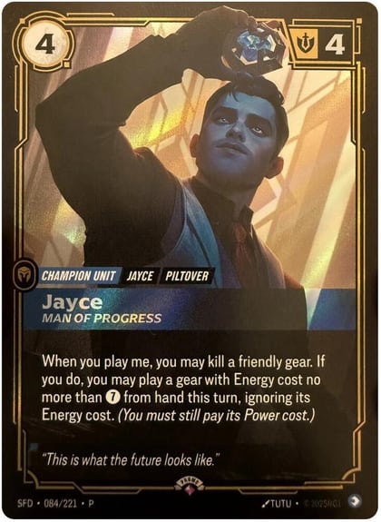 Jayce - Man of Progress, Riftbound Organized Play Promotional Cards 084/221