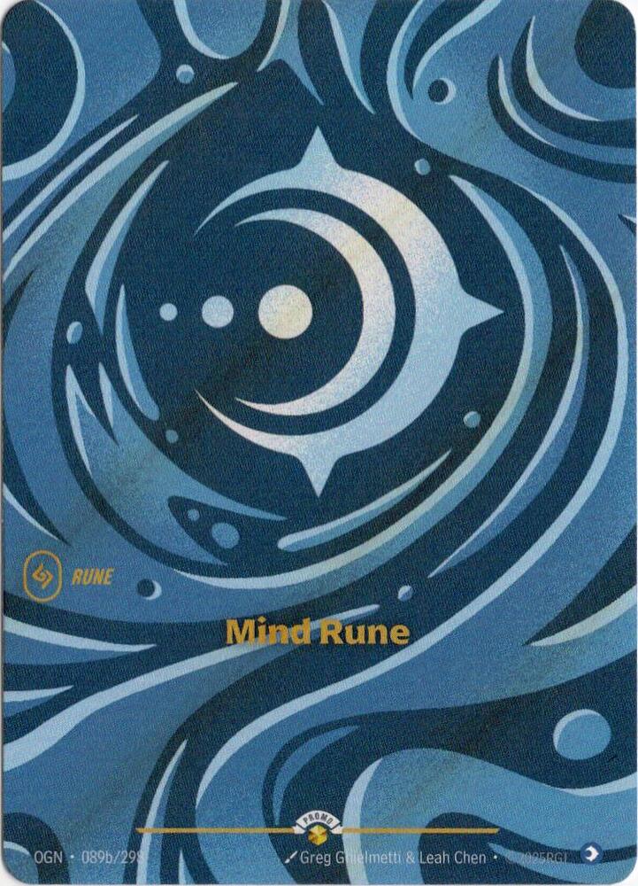 Mind Rune, Riftbound Organized Play Promotional Cards 089b/298