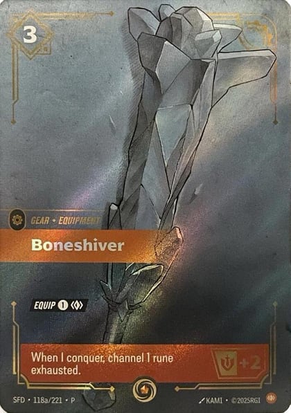 Boneshiver, Riftbound Organized Play Promotional Cards 118a/221