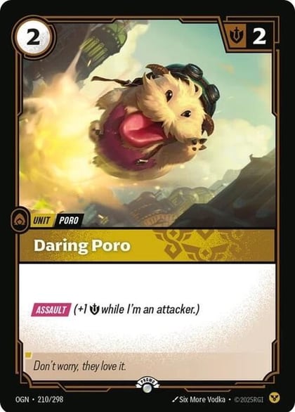 Daring Poro, Riftbound Organized Play Promotional Cards 210/298