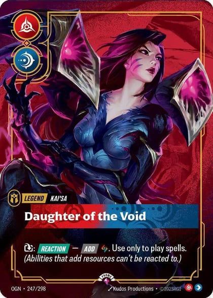 Kai'Sa - Daughter of the Void (Metal), Riftbound Organized Play Promotional Cards 247/298