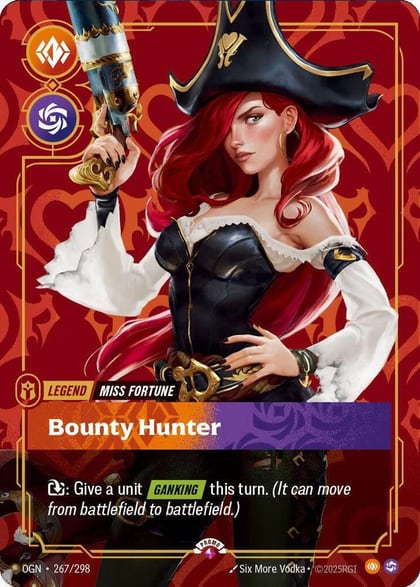 Miss Fortune - Bounty Hunter (Metal), Riftbound Organized Play Promotional Cards 267/298