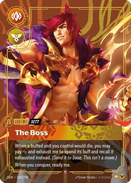 Sett - The Boss (Metal), Riftbound Organized Play Promotional Cards 269/298