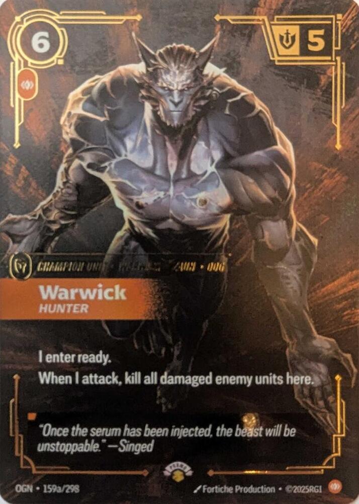 Warwick - Hunter, Riftbound Promotional Cards 159a/298