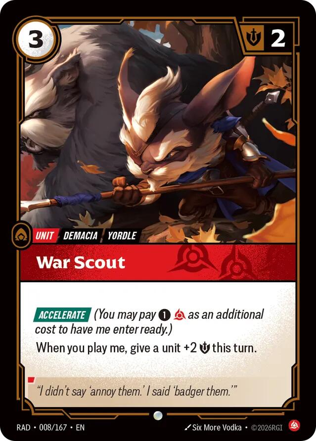 War Scout, Radiance 008/167