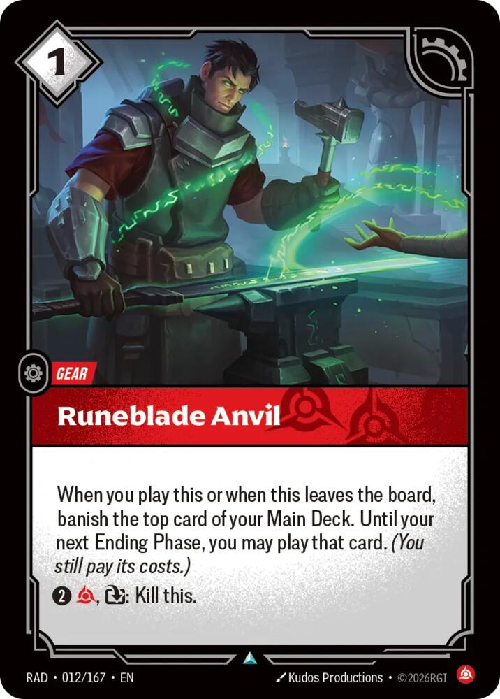 Runeblade Anvil, Radiance 012/167