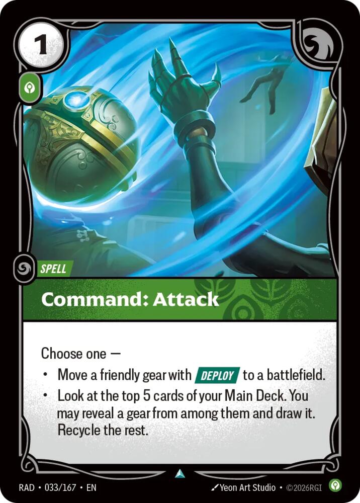 Command: Attack, Radiance 033/167