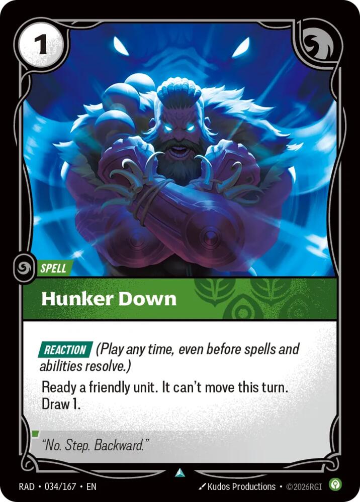 Hunker Down, Radiance 034/167