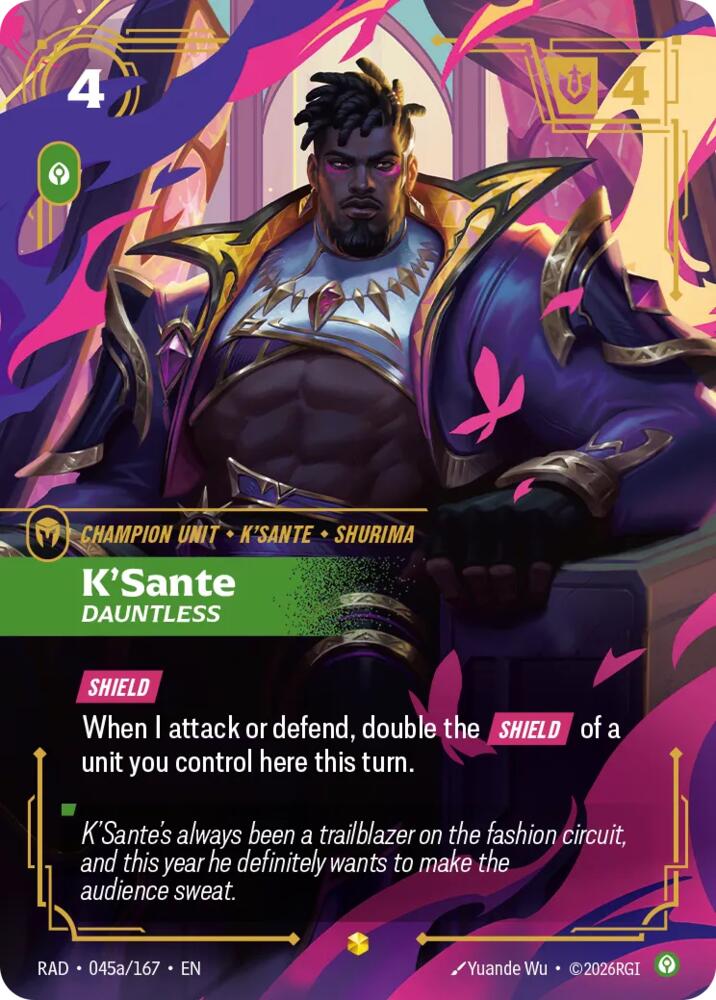 K'Sante, Dauntless (Alternate Art), Radiance 045a/167