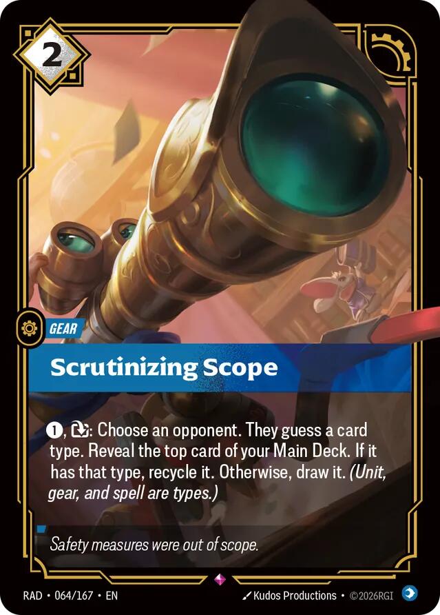 Scrutinizing Scope, Radiance 064/167