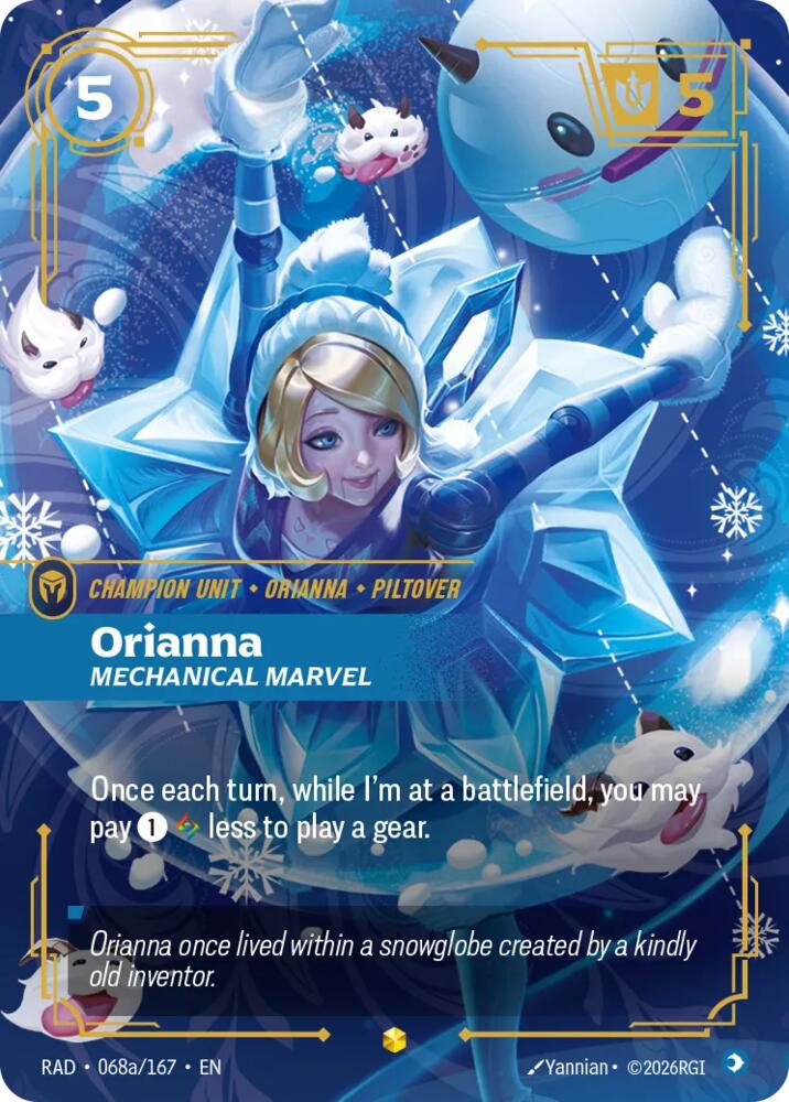 Orianna, Mechanical Marvel (Alternate Art), Radiance 068a/167