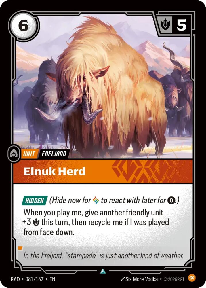 Elnuk Herd, Radiance 081/167