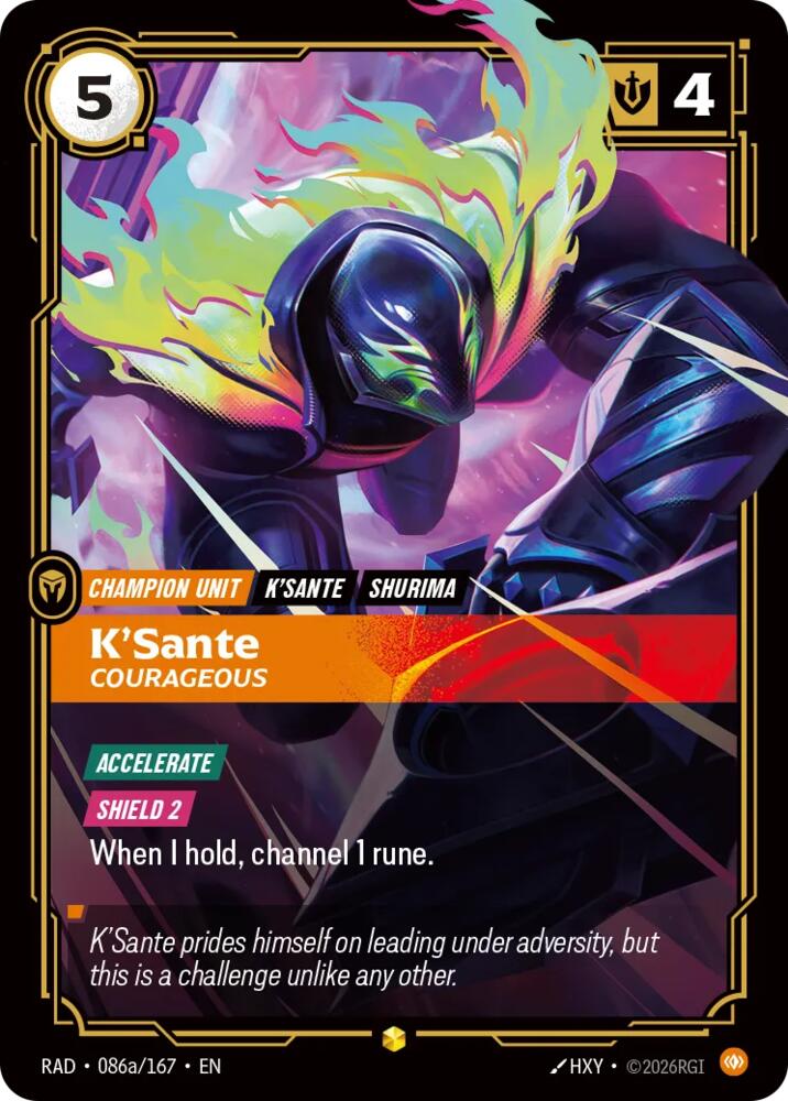 K'Sante, Courageous (Alternate Art), Radiance 086a/167
