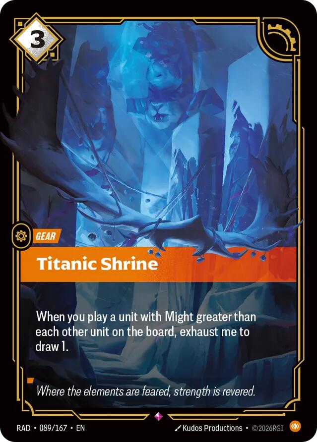 Titanic Shrine, Radiance 089/167
