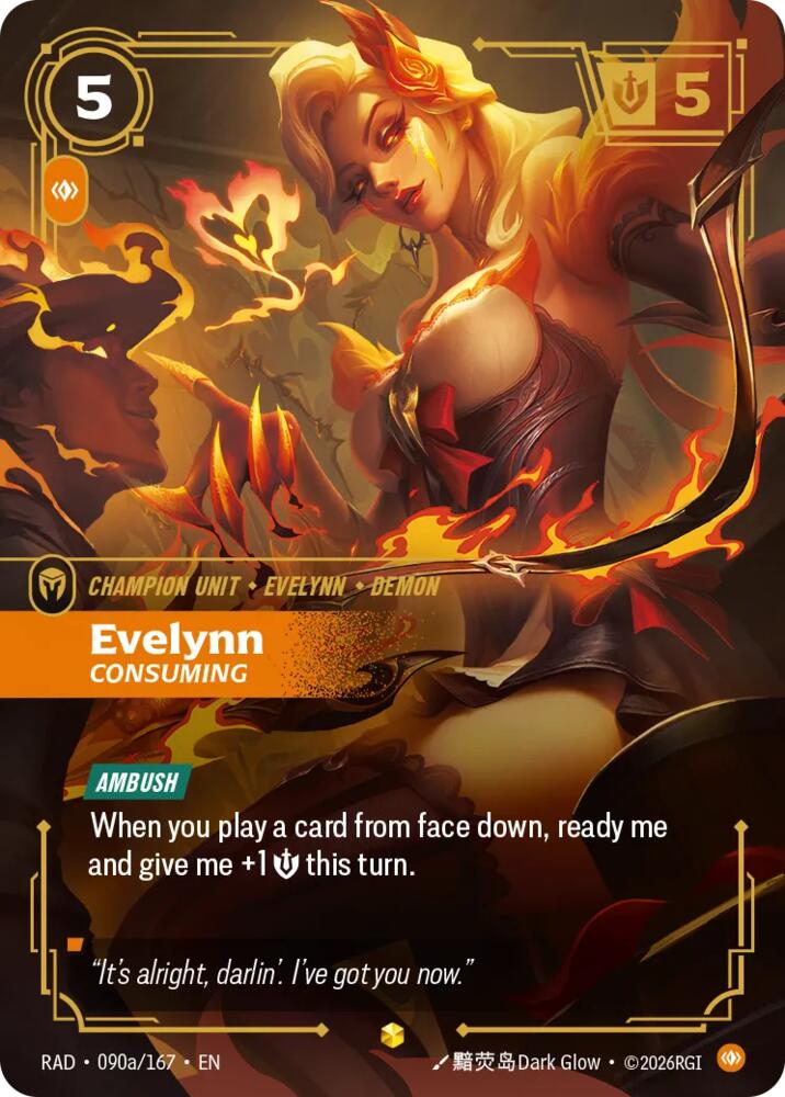 Evelynn, Consuming (Alternate Art), Radiance 090a/167