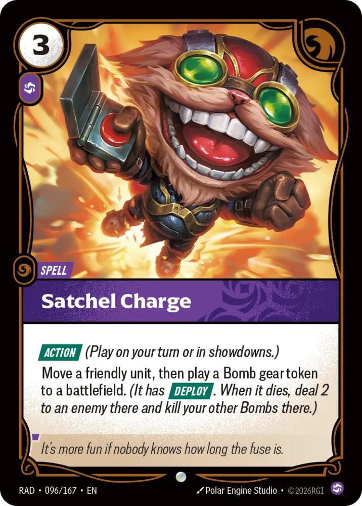 Satchel Charge, Radiance 096/167