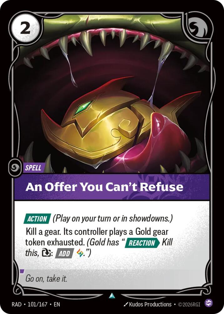 An Offer You Can't Refuse, Radiance 101/167