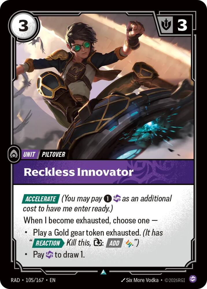 Reckless Innovator, Radiance 105/167