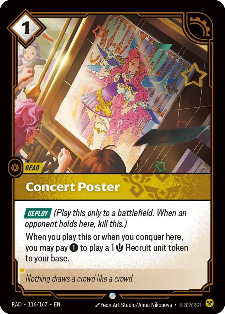 Concert Poster, Radiance 116/167