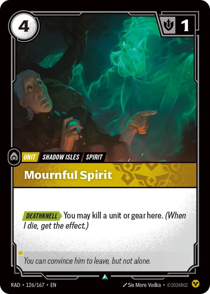 Mournful Spirit, Radiance 126/167