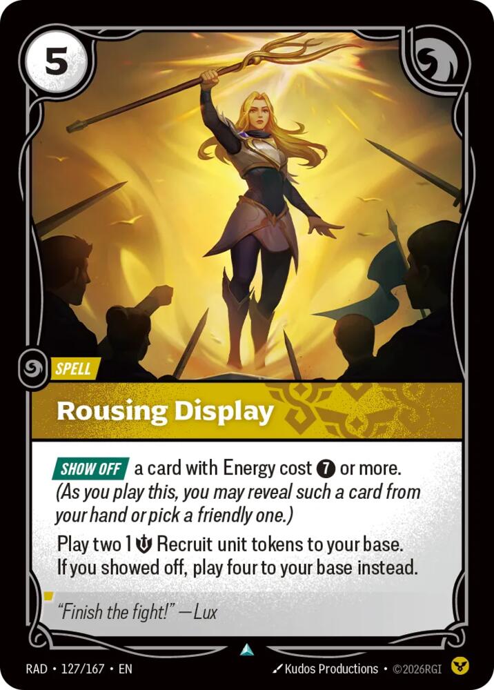 Rousing Display, Radiance 127/167