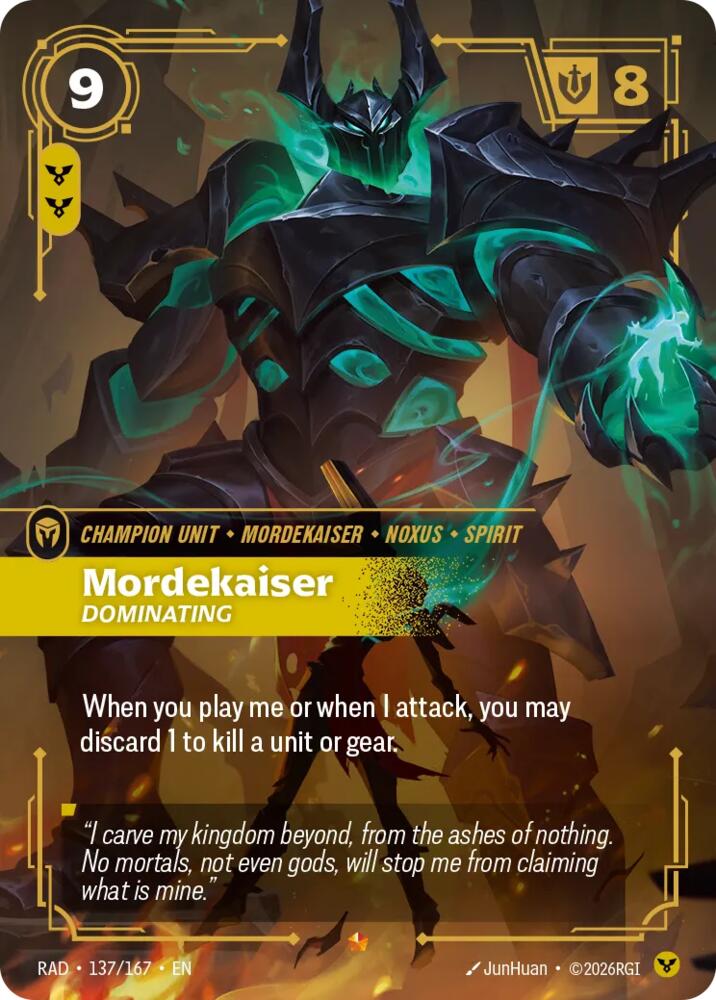 Mordekaiser, Dominating, Radiance 137/167