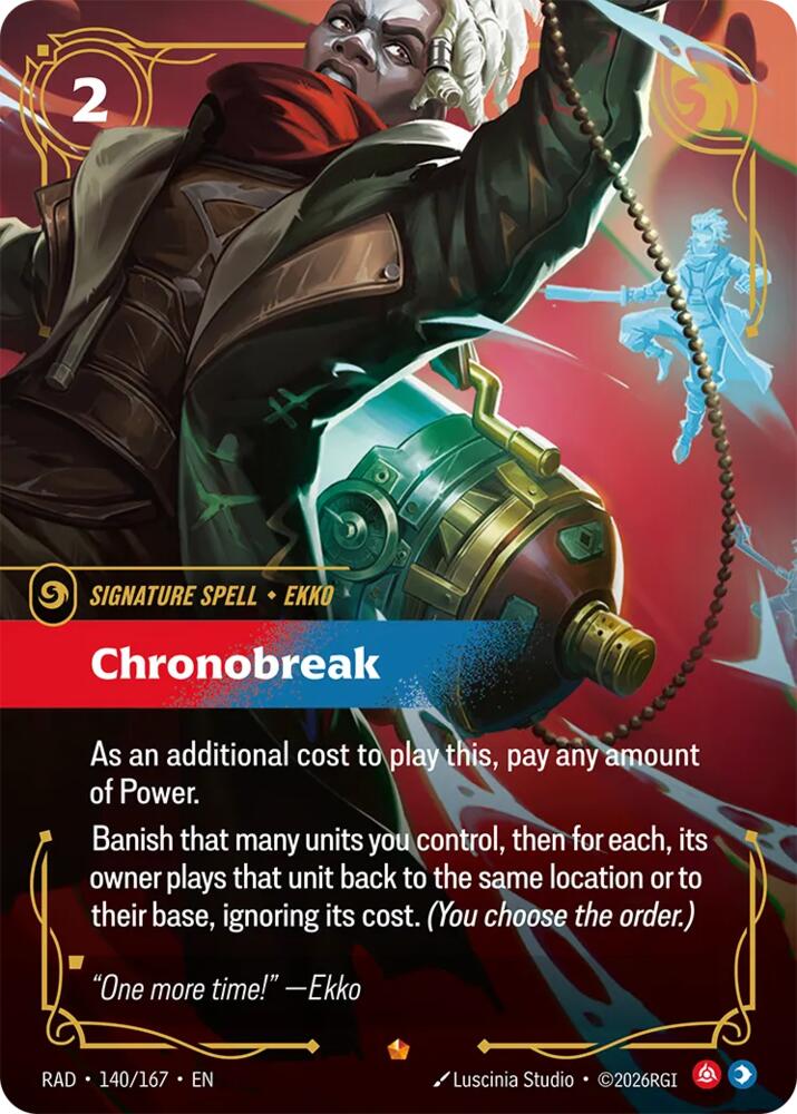 Chronobreak, Radiance 140/167