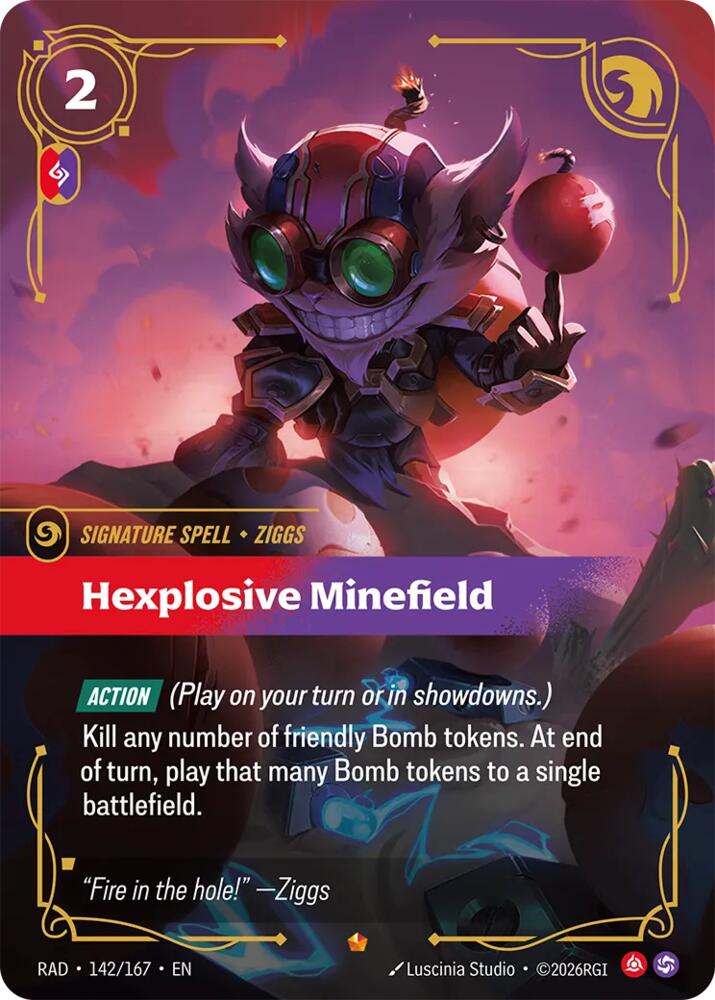 Hexplosive Minefield, Radiance 142/167