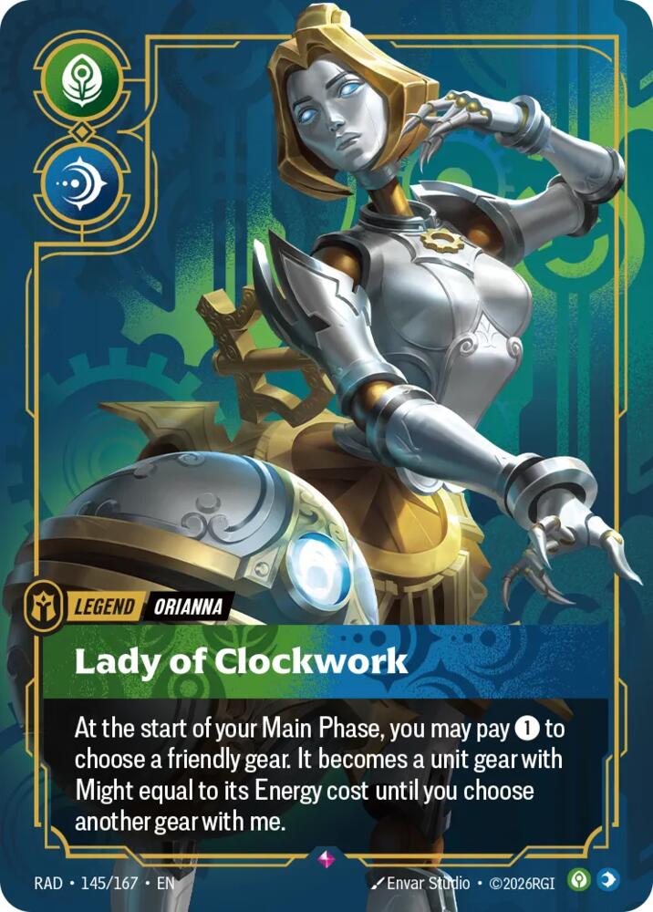 Orianna, Lady of Clockwork, Radiance 145/167