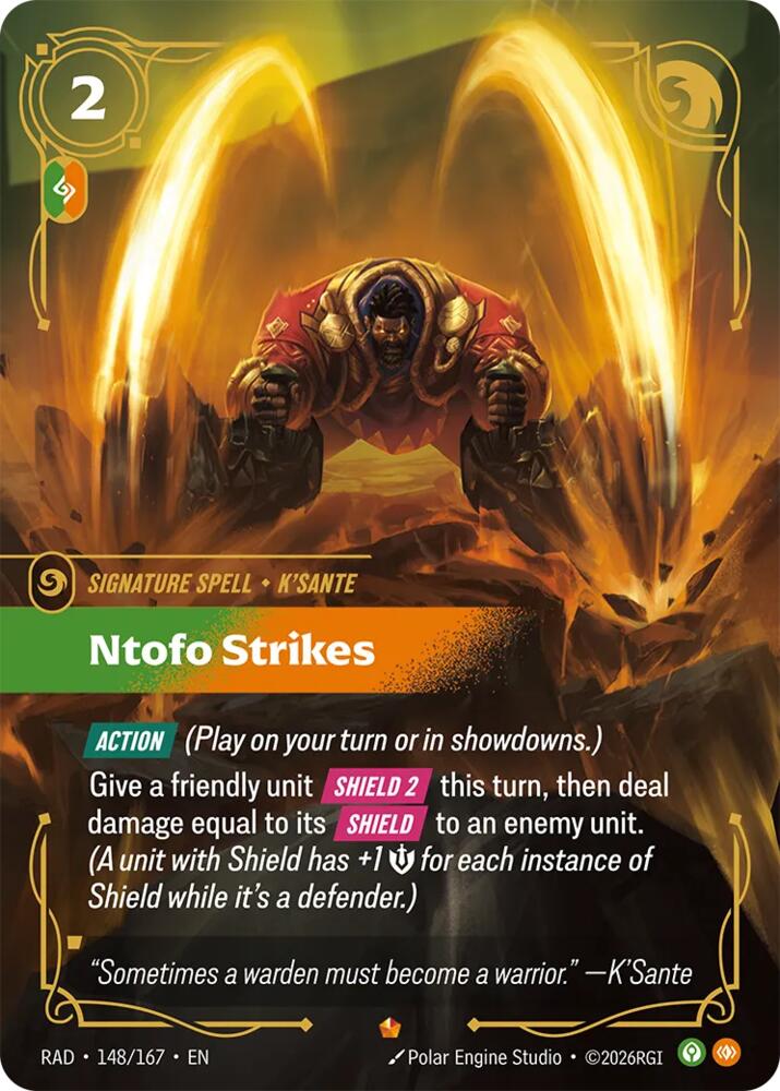 Ntofo Strikes, Radiance 148/167